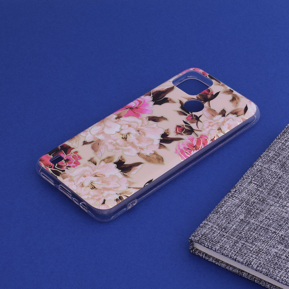 Etui til Realme C21Y / C25Y, Techsuit, Marble, Beige