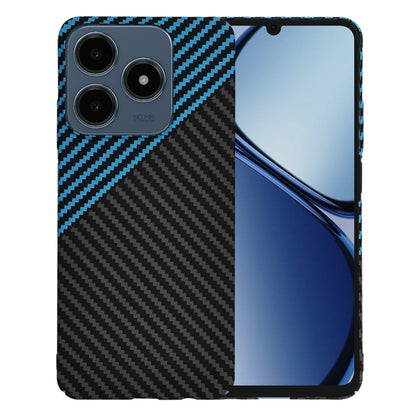 Cover til Realme C63 / C61, Techsuit, Carbonite FiberShell, Sort Blå