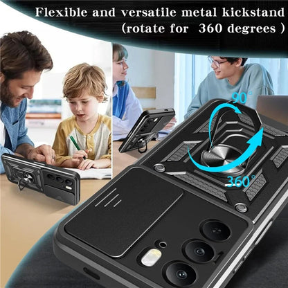 Cover til Realme C75 5G / 14x, Techsuit, CamShield, Sort