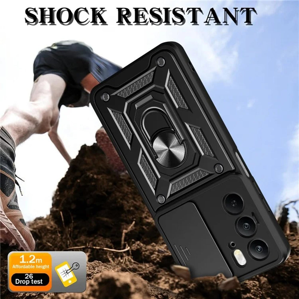 Cover til Realme C75 5G / 14x, Techsuit, CamShield, Sort