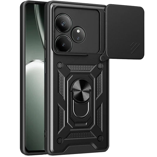 Cover til Realme GT 6T / GT 6, Techsuit, CamShield, Sort