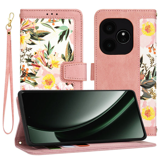 Cover til Realme GT 6T / GT 6, Techsuit, FlipCraft, Pink