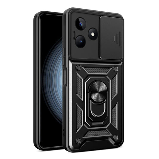 Cover til Realme Note 50 / C51, Techsuit, CamShield, Sort