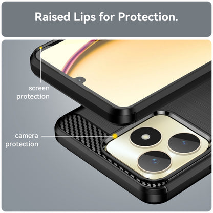 Cover til Realme Note 50 / C51, Techsuit, Carbon, Sort