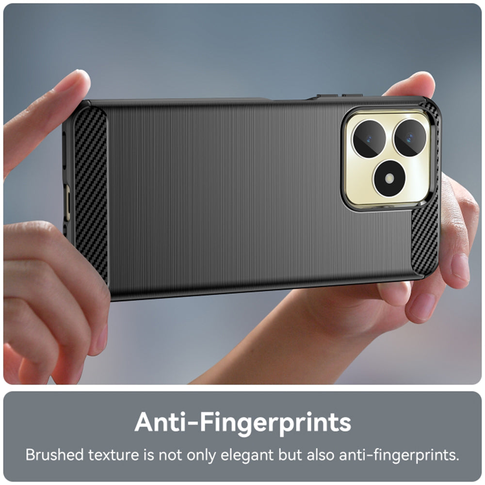 Cover til Realme Note 50 / C51, Techsuit, Carbon, Sort