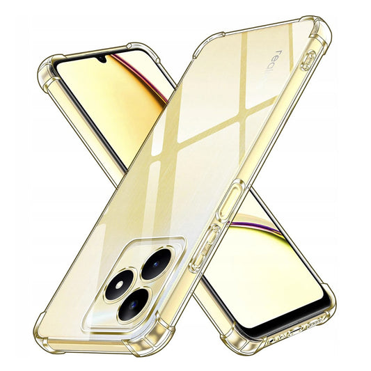 Cover til Realme Note 50 / C51, Techsuit, Stødabsorberende Klar, Transparent