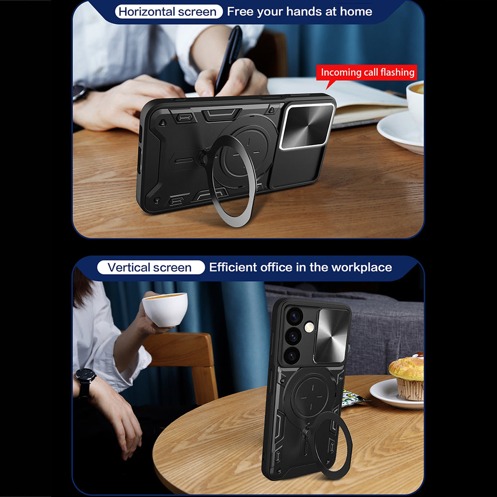 Etui til Realme Note 70T, Techsuit, CamGuard Pro, Sort