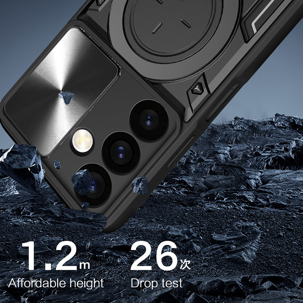 Etui til Realme Note 70T, Techsuit, CamGuard Pro, Sort