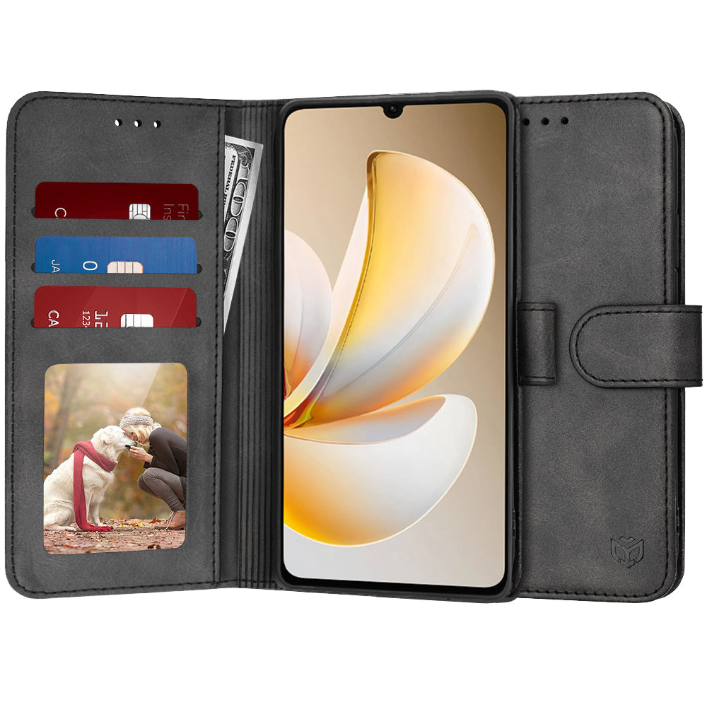 Etui til Realme Note 70T, Techsuit, Diary Book, Sort