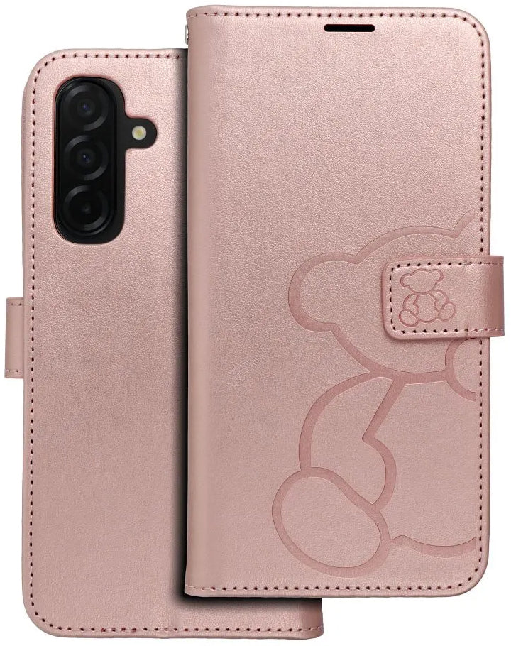 Cover til Samsung Galaxy A26 A266, OEM, MEZZO Teddy Bear, Rosa Guld