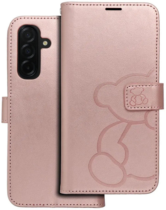 Cover til Samsung Galaxy A26 A266, OEM, MEZZO Teddy Bear, Rosa Guld