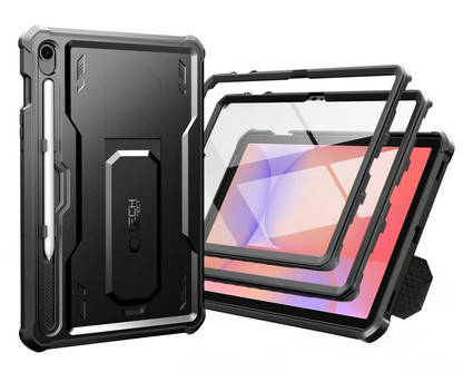 Cover til Samsung Galaxy Tab S10 Lite / Tab S10 FE / Tab S9, Tech-Protect, Kevlar Pro, Sort