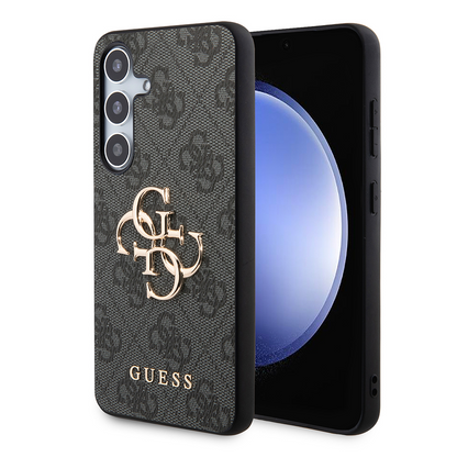 Cover til Samsung Galaxy S24+ S926, Guess, 4G Big Logo, Sort, Genforseglet