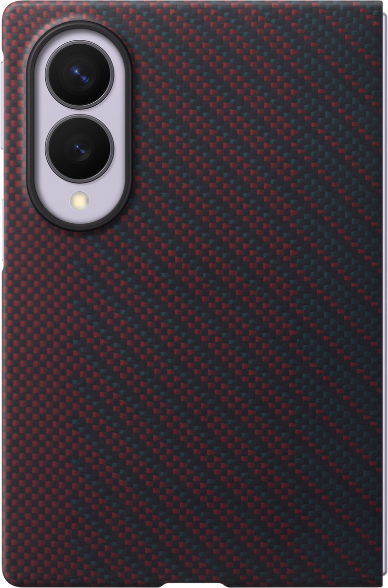 Cover til Samsung Galaxy Z Fold8 F971, Carbon Magnet Case, Rød EF-KF971SREGWW