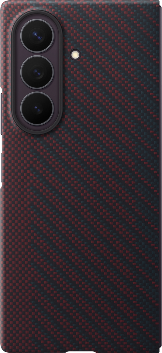 Cover til Samsung Galaxy Z Fold8 Ultra F976, Carbon Magnet Case, Rød EF-KF976SREGWW