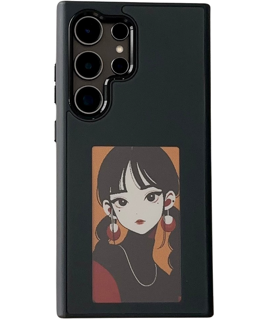 Cover til Samsung Galaxy S24 Ultra S928, OEM, Tilpasset E-Ink Display, Sort
