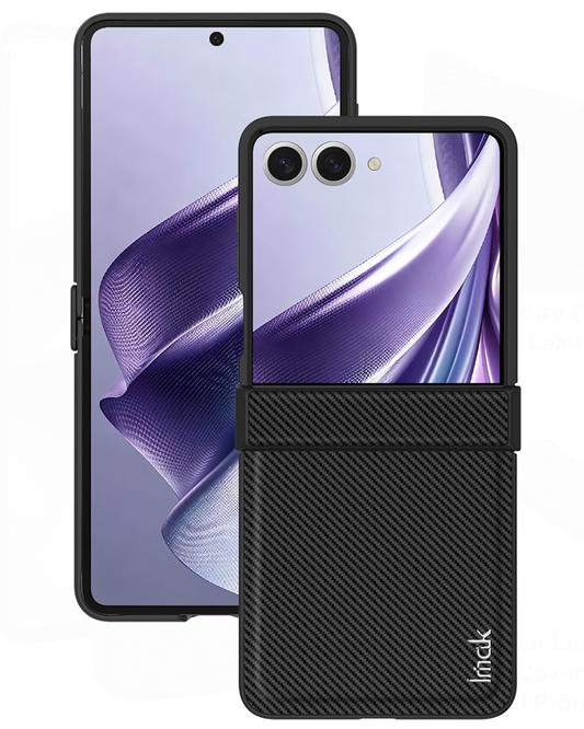 Cover til Samsung Galaxy Z Flip8 F776, Imak, Carbon, Sort