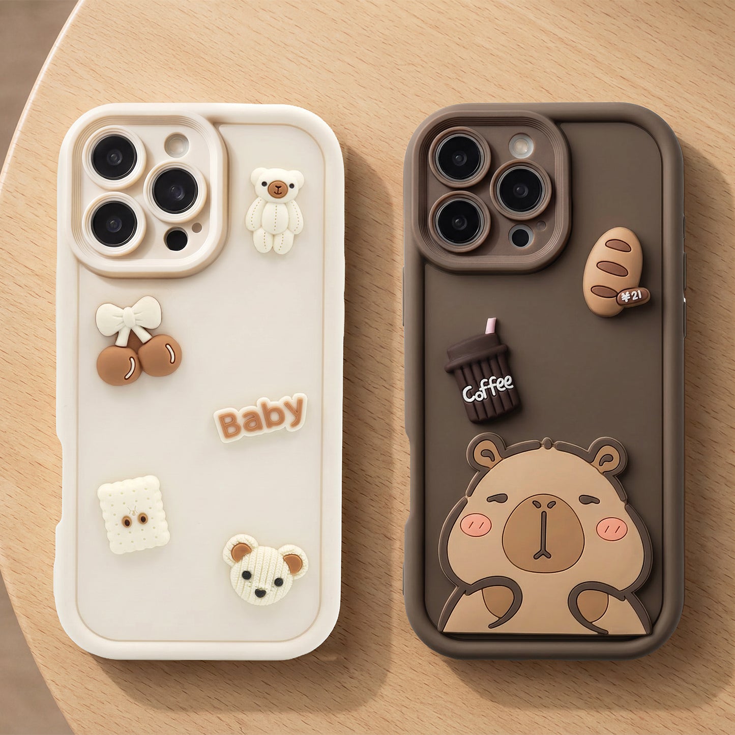 Cover til Samsung Galaxy S25 Ultra S938, OEM, Ultra Trendy 3D Capybara, Brun