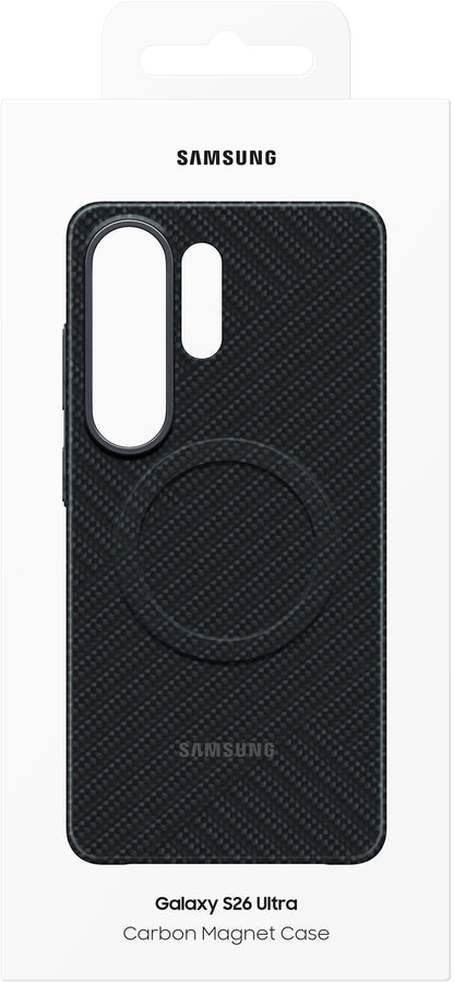 Cover til Samsung Galaxy S26 Ultra S948, Carbon Magnet Case, Sort EF-KS948SNEGWW