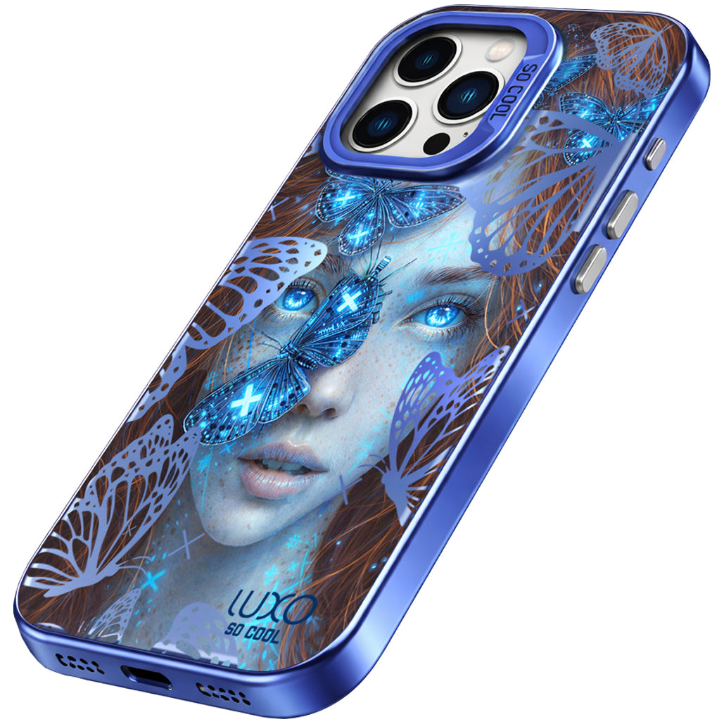 Cover til Samsung Galaxy A54 A546, LUXO So CooL, ArcadiA Butterfly Girl, Multicolor