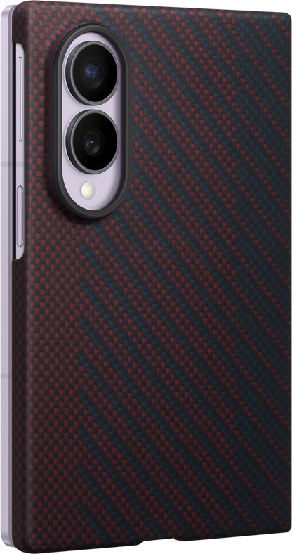 Cover til Samsung Galaxy Z Fold8 F971, Carbon Magnet Case, Rød EF-KF971SREGWW