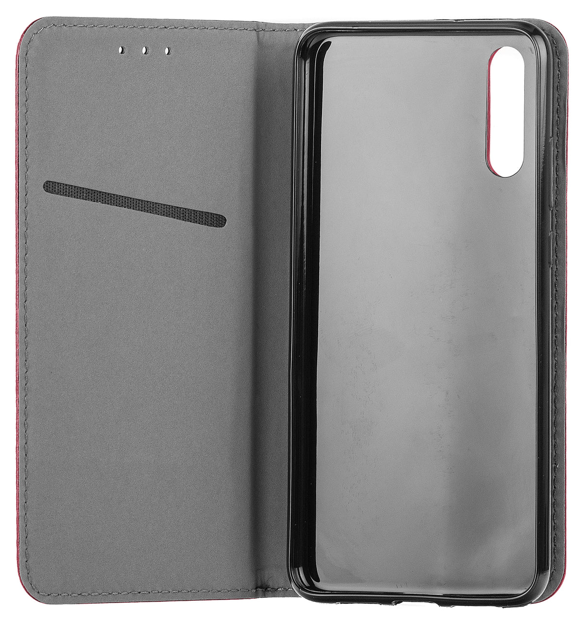 Cover til Samsung Galaxy A16 5G A166 / A16 4G A165, OEM, Smart Magnetic, Vinrød