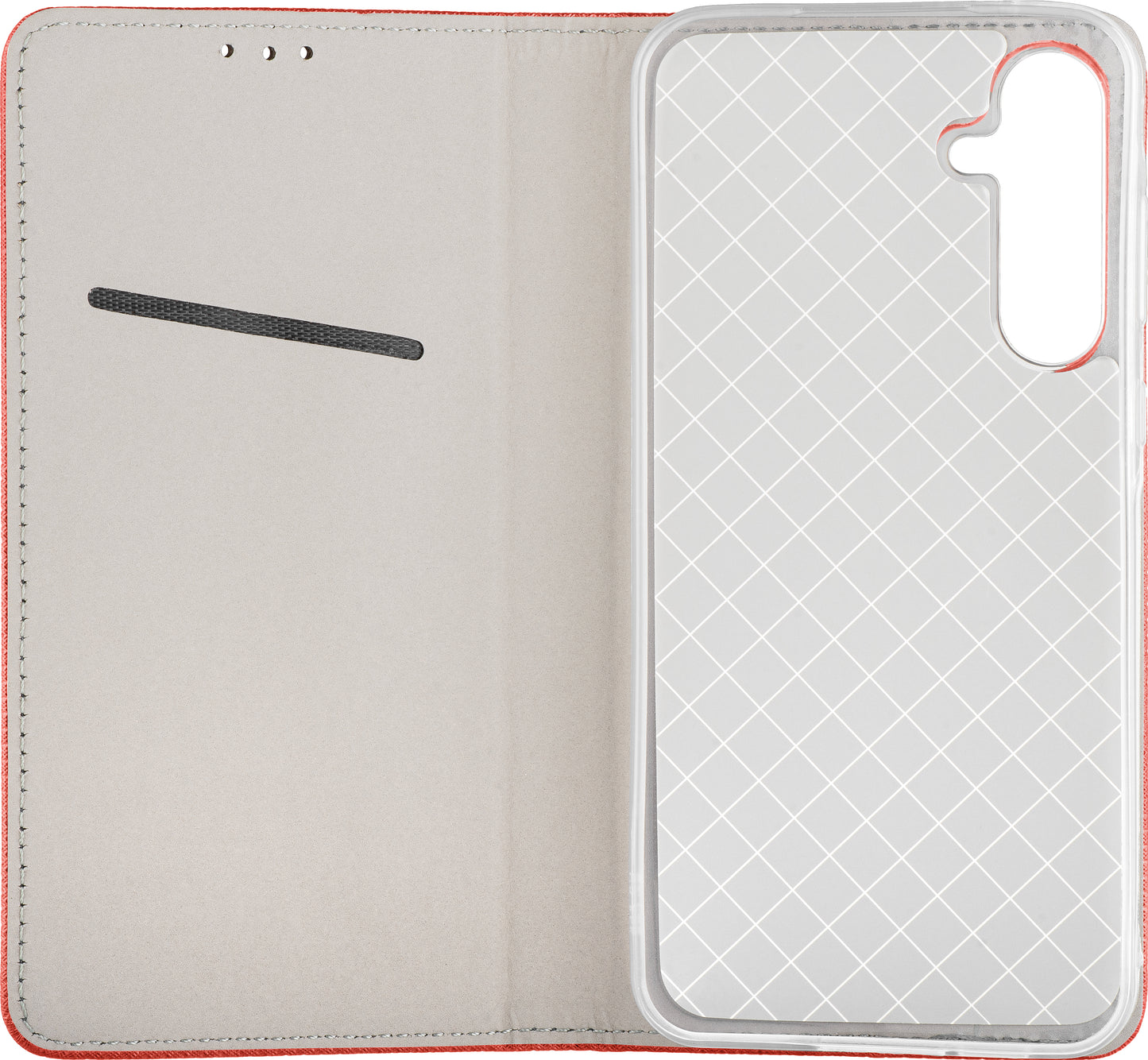 Case for Samsung Galaxy A17 4G / A17 5G, OEM, Smart Magnet, Red