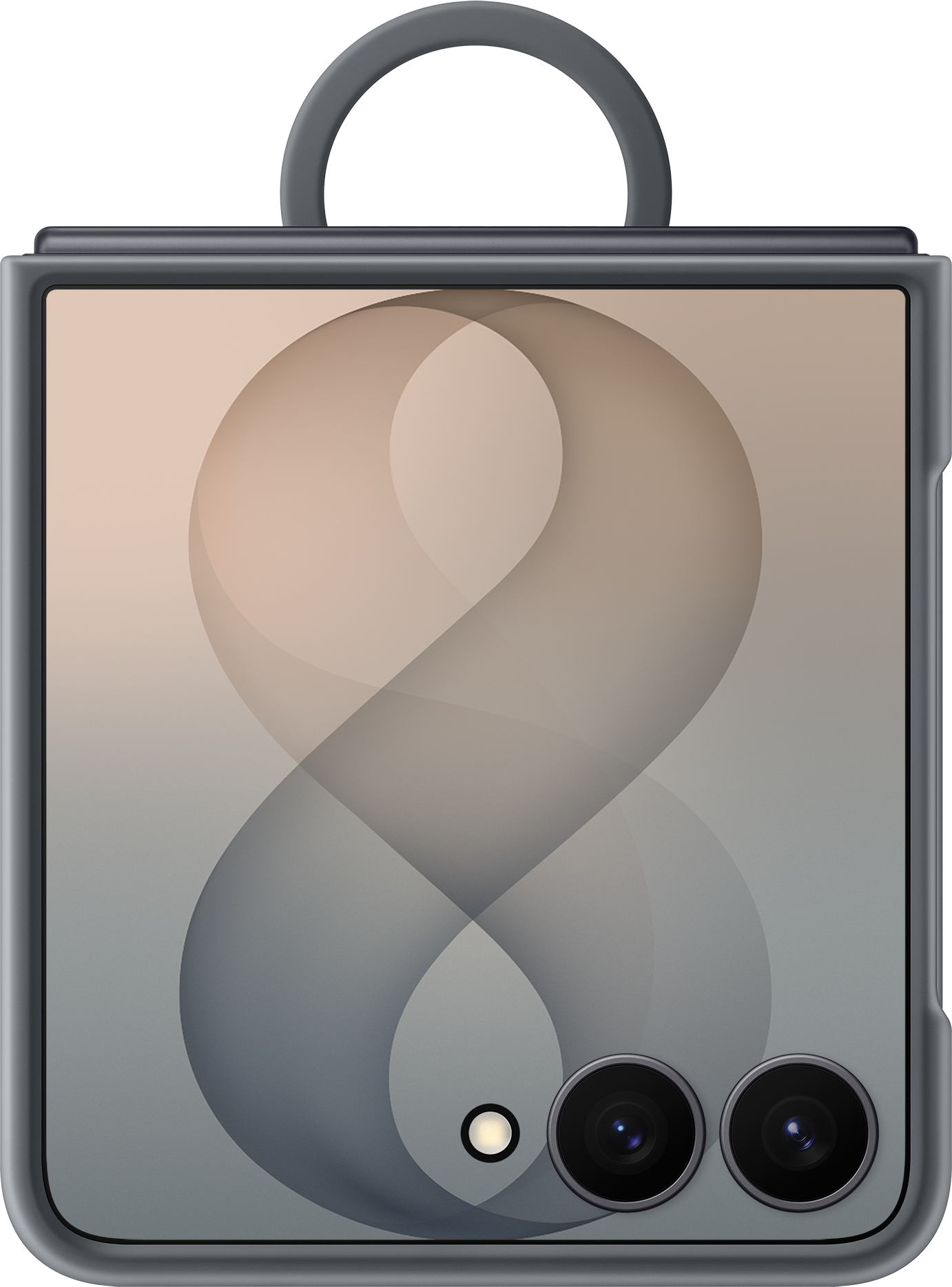Cover til Samsung Galaxy Z Flip8 F776, Silicone Ring Magnet, Sort EF-EF776CBEGWW
