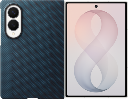 Cover til Samsung Galaxy Z Fold8 F971, Carbon Magnet Case, Marineblå EF-KF971SNEGWW