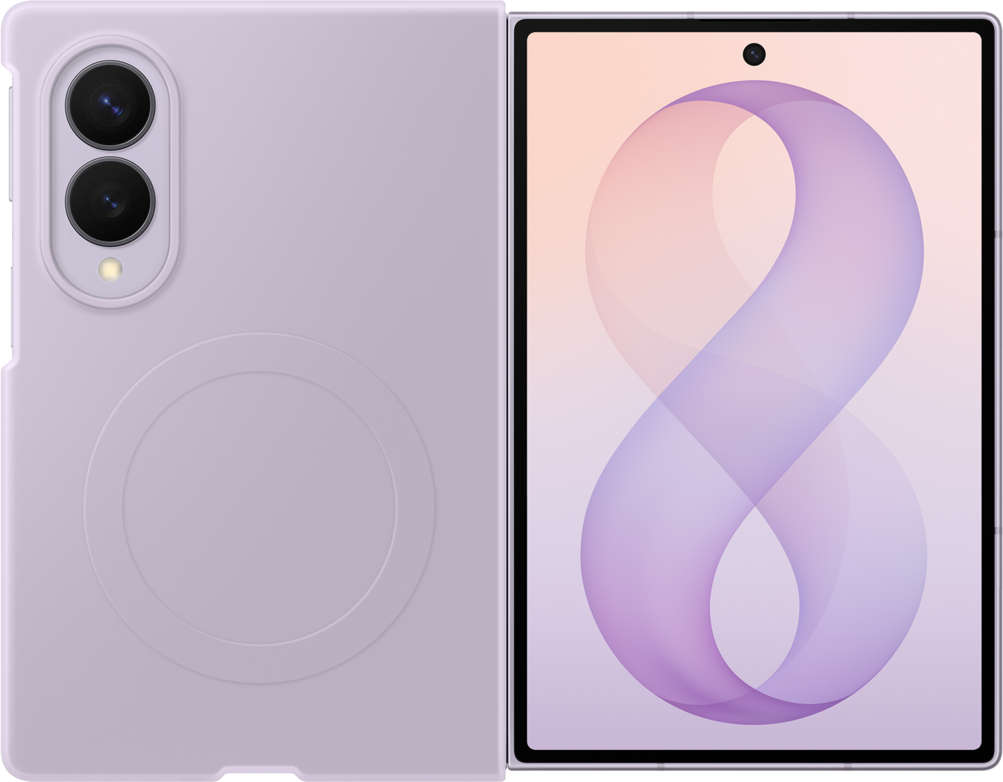Cover til Samsung Galaxy Z Fold8 F971, Silicone Magnet Case, Violet EF-EF971CVEGWW