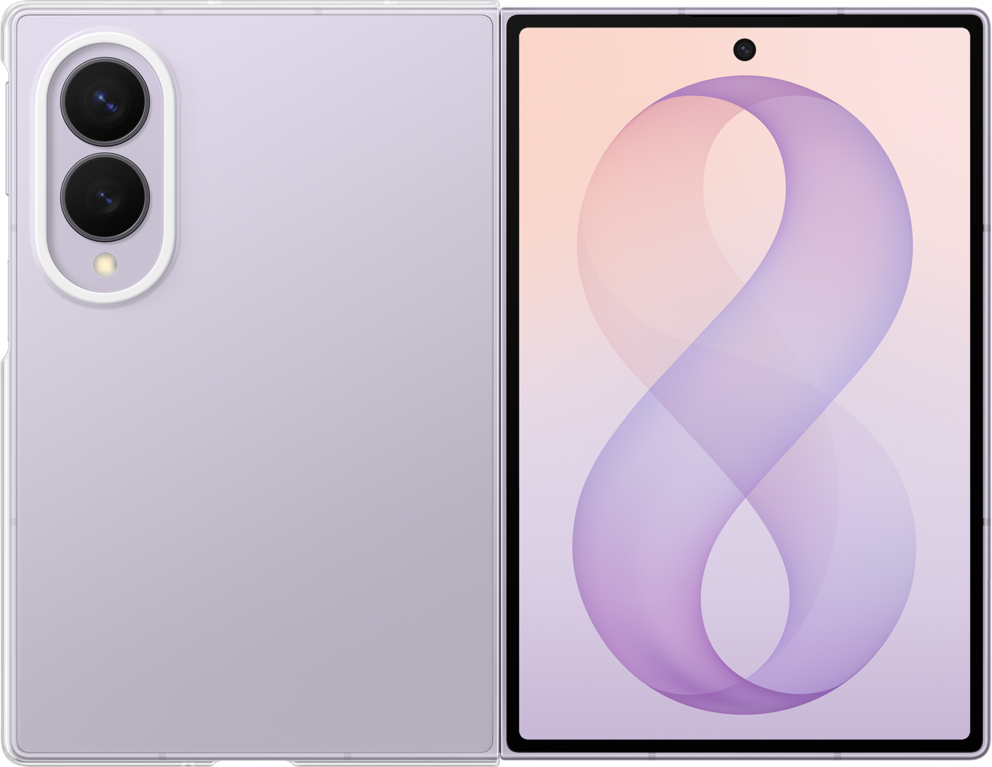 Cover til Samsung Galaxy Z Fold8 F971, Clear Case, Transparent EF-QF971CTEGWW