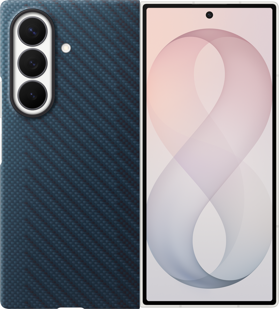 Cover til Samsung Galaxy Z Fold8 Ultra F976, Carbon Magnet Case, Mørkeblå EF-KF976SNEGWW