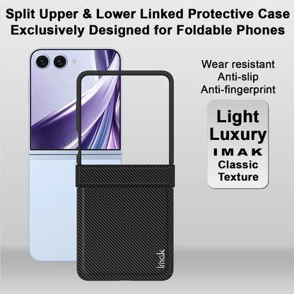 Cover til Samsung Galaxy Z Flip8 F776, Imak, Carbon, Sort