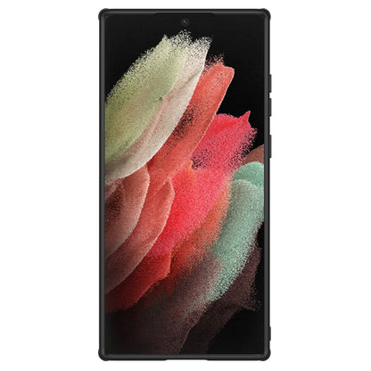 Pung til Samsung Galaxy S22 Ultra 5G S908, Nillkin, Textured S, Marineblå 