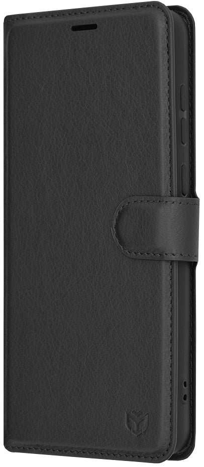 Cover til Samsung Galaxy A05 A055, Techsuit, Leather Folio, Sort