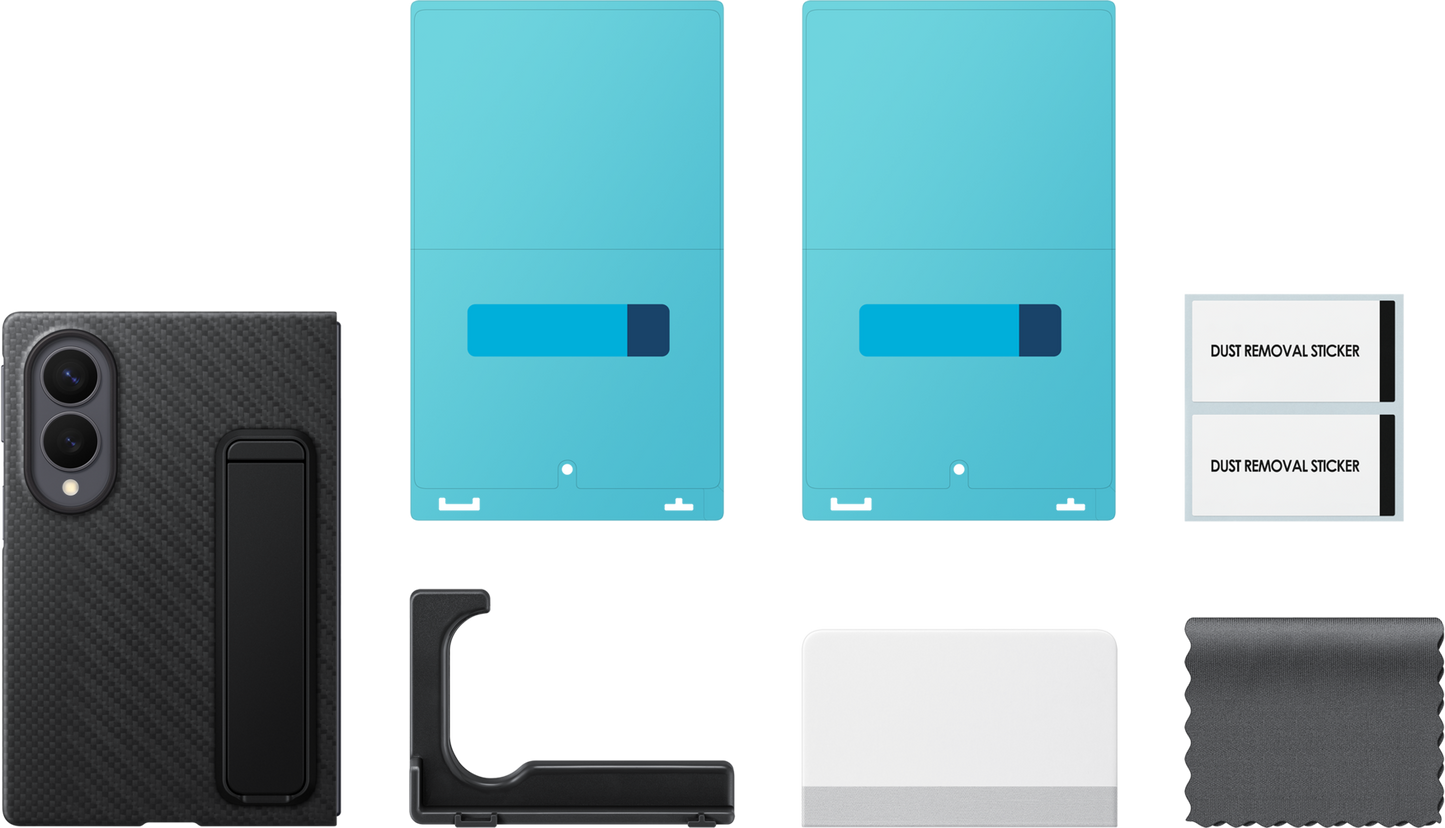 Cover til Samsung Galaxy Z Fold8 F971, Carbon Standing, Sort EF-XF971SBEGWW