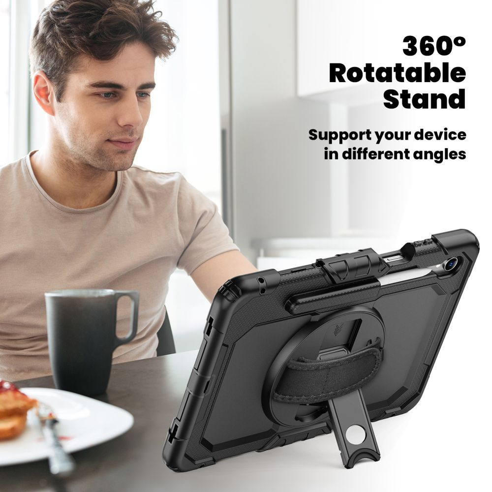 Cover til Samsung Galaxy Tab S11, Tech-Protect, Solid360, Sort