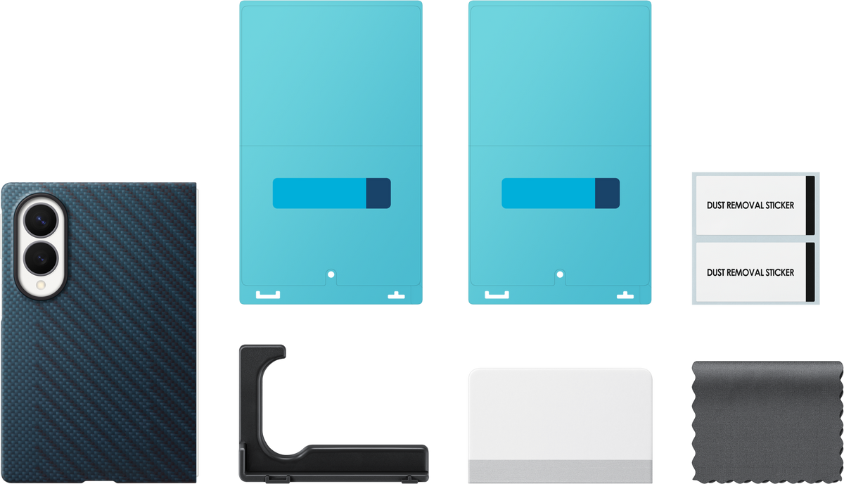 Cover til Samsung Galaxy Z Fold8 F971, Carbon Magnet Case, Marineblå EF-KF971SNEGWW