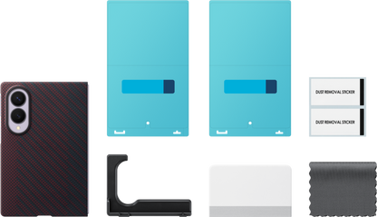 Cover til Samsung Galaxy Z Fold8 F971, Carbon Magnet Case, Rød EF-KF971SREGWW