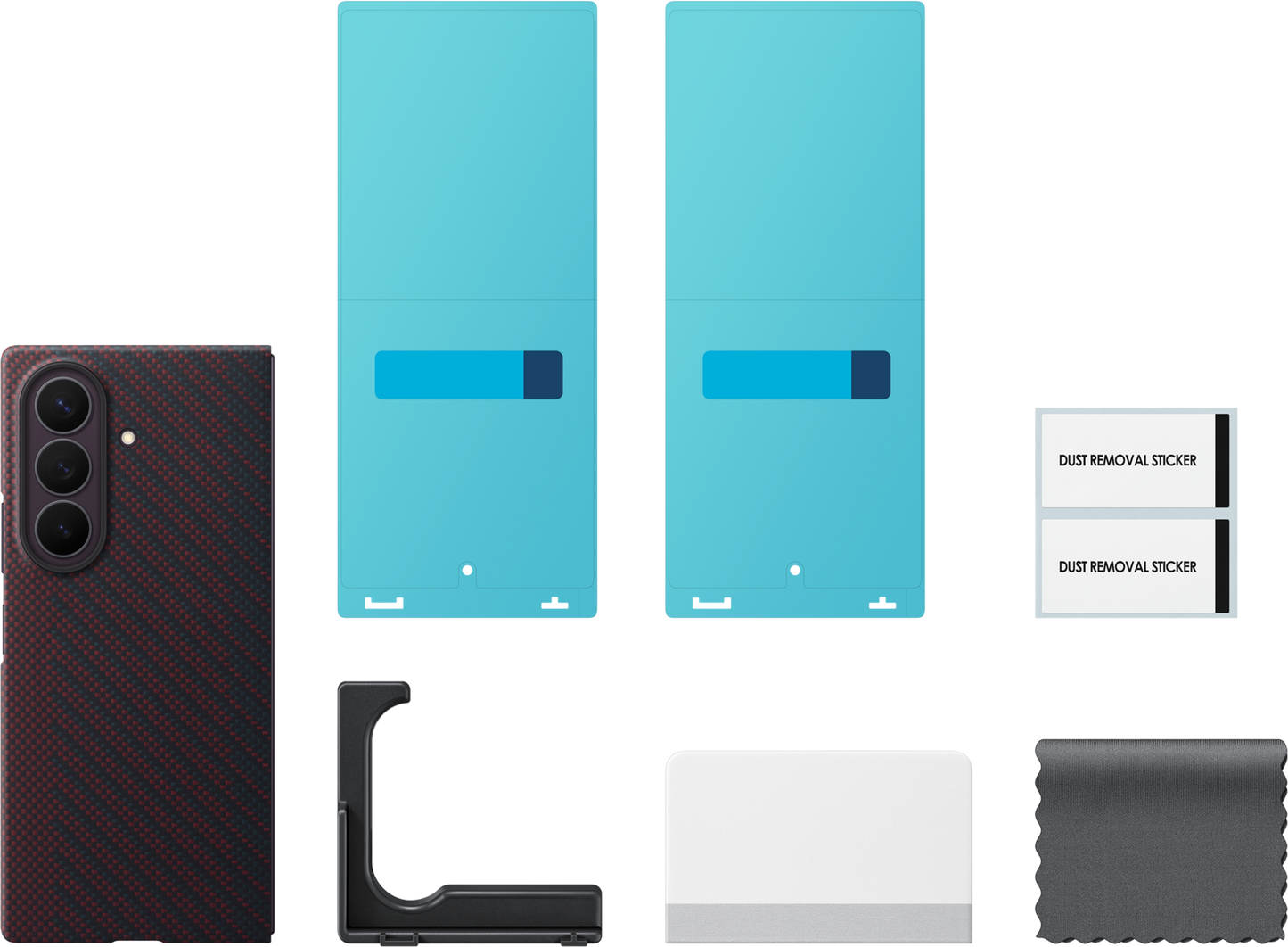 Cover til Samsung Galaxy Z Fold8 Ultra F976, Carbon Magnet Case, Rød EF-KF976SREGWW