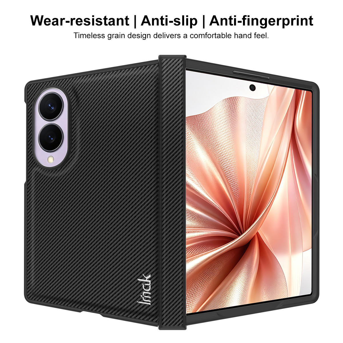 Cover til Samsung Galaxy Z Fold8 F971, Imak, Carbon, Sort