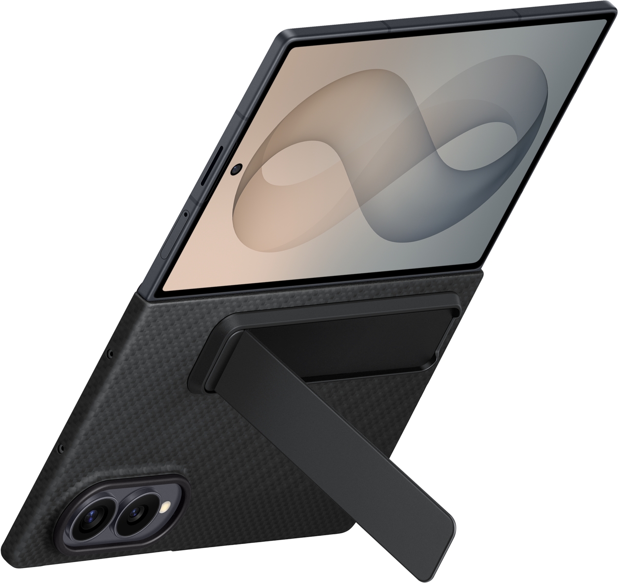 Cover til Samsung Galaxy Z Fold8 F971, Carbon Standing, Sort EF-XF971SBEGWW