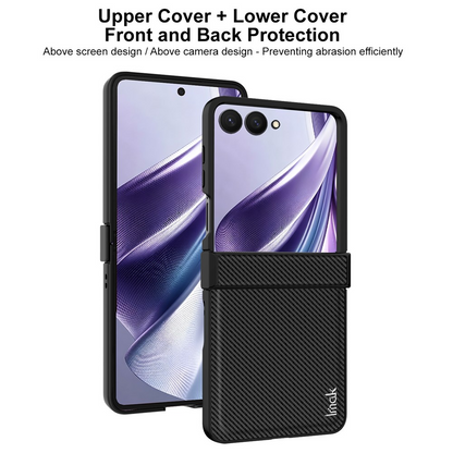 Cover til Samsung Galaxy Z Flip8 F776, Imak, Carbon, Sort