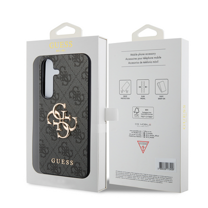 Cover til Samsung Galaxy S24+ S926, Guess, 4G Big Logo, Sort, Genforseglet