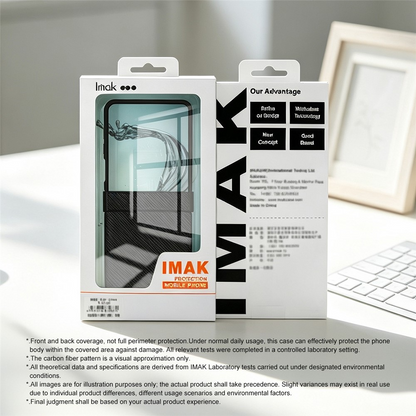 Cover til Samsung Galaxy Z Flip8 F776, Imak, Carbon, Sort