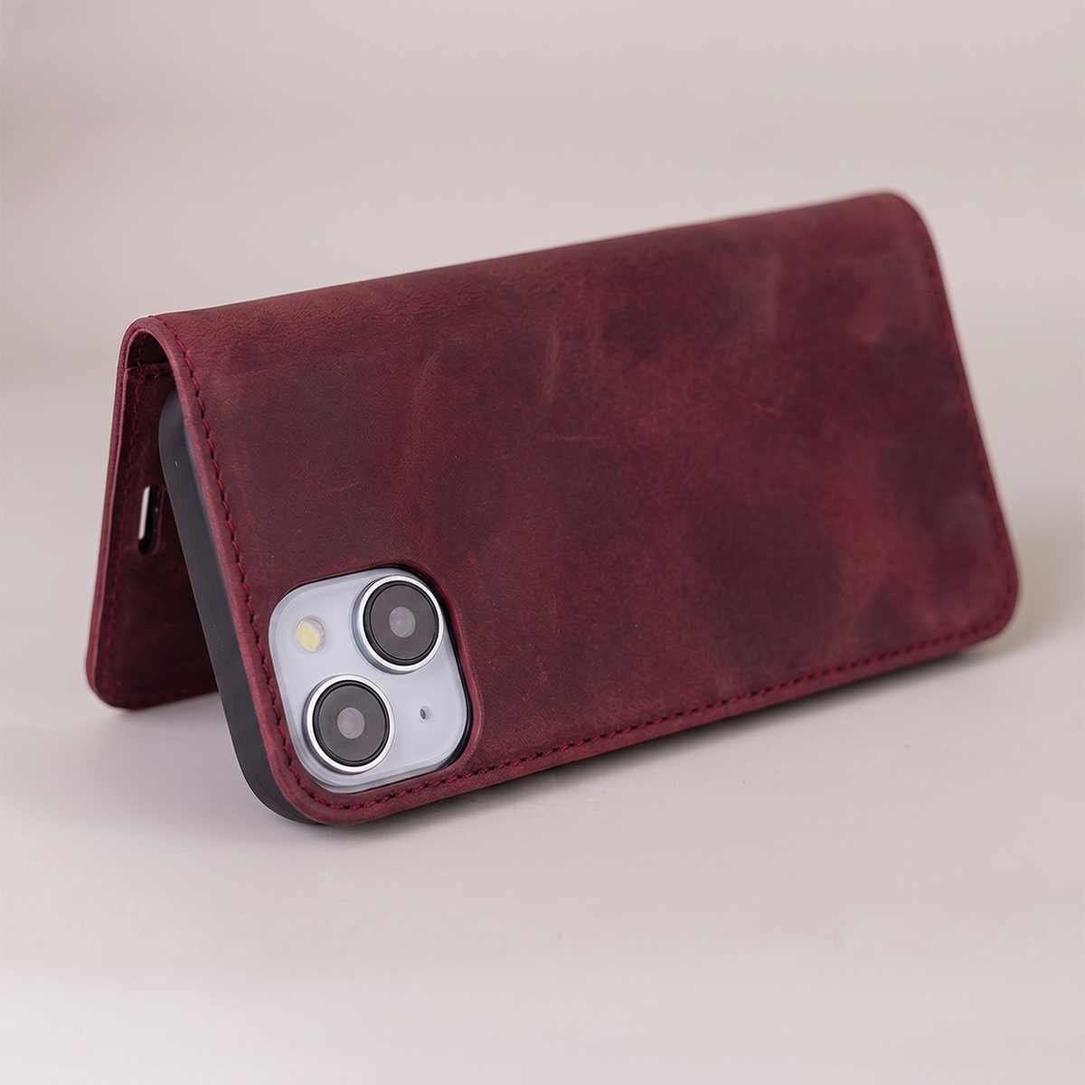 Etui til Samsung Galaxy A18 5G A186 / A17 4G A175 / A17 5G A176 / A26 A266, OEM, Smart Suede, bordeauxfarvet