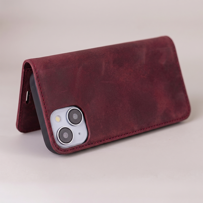 Etui til Samsung Galaxy A18 5G A186 / A17 4G A175 / A17 5G A176 / A26 A266, OEM, Smart Suede, bordeauxfarvet