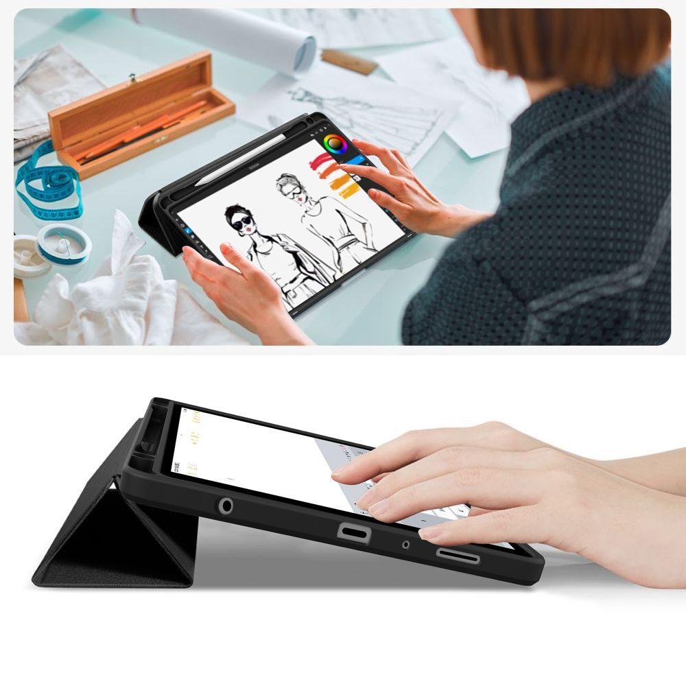 Cover til Samsung Galaxy Tab A11 / Tab A9, Tech-Protect, SC PEN Hybrid, Sort