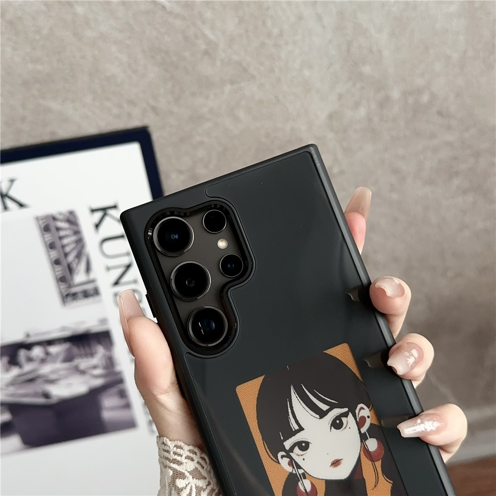 Cover til Samsung Galaxy S23 Ultra S918, OEM, Tilpasset E-Ink Display, Sort