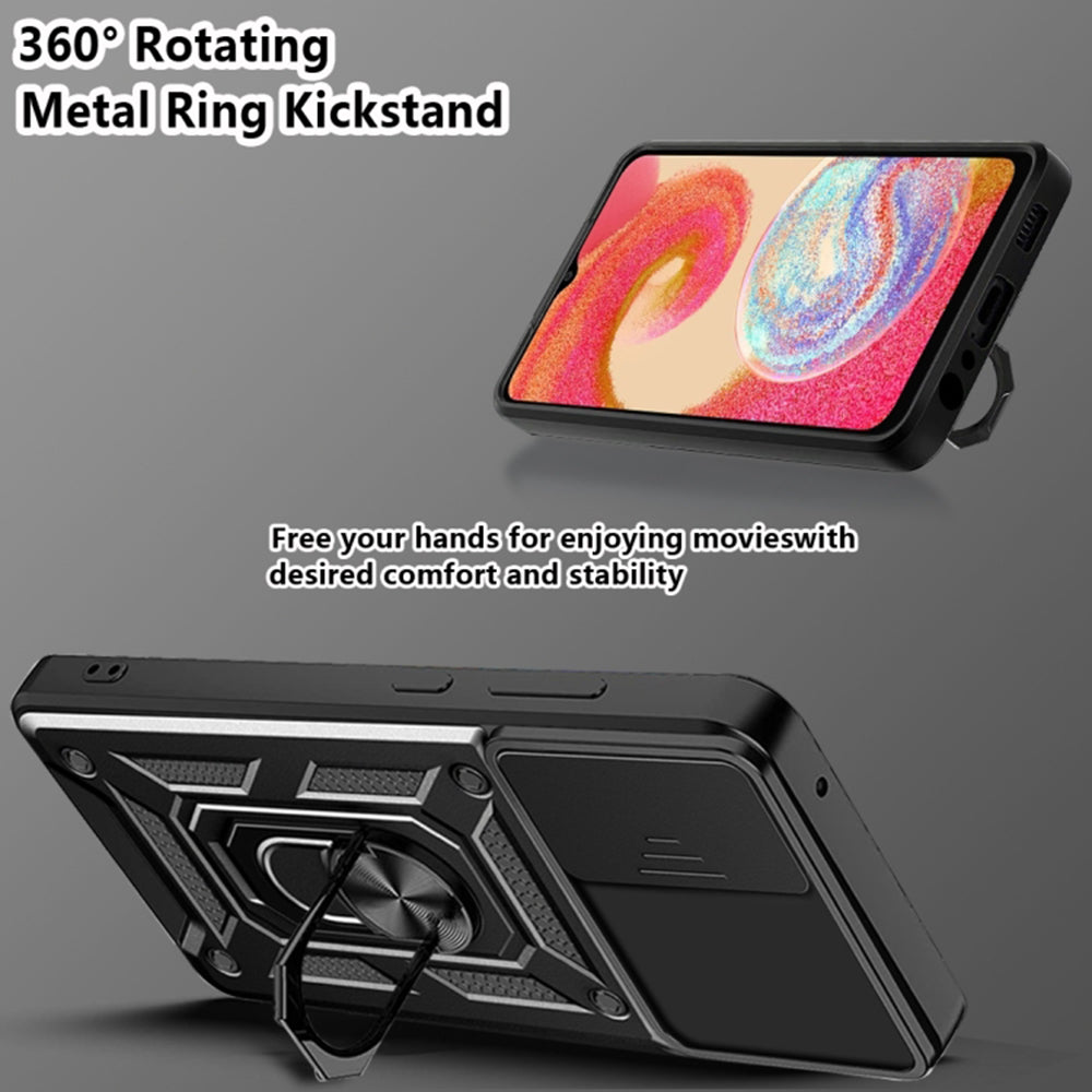 Cover til Samsung Galaxy A04e A042 / M04 M045, Techsuit, CamShield, Sort